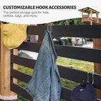 Heavy Duty Premium Outdoor All-Season Wooden Cedar Hardtop Gazebo With Metal Roof & Back Curtains 10x12FT