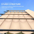 Heavy-Duty Outdoor Retractable Aluminum Pergola With Weather-Resistant Canopy