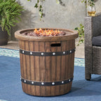 25" Round 40K BTU Liquid Propance Concrete Fire Pit