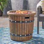 25" Round 40K BTU Liquid Propance Concrete Fire Pit