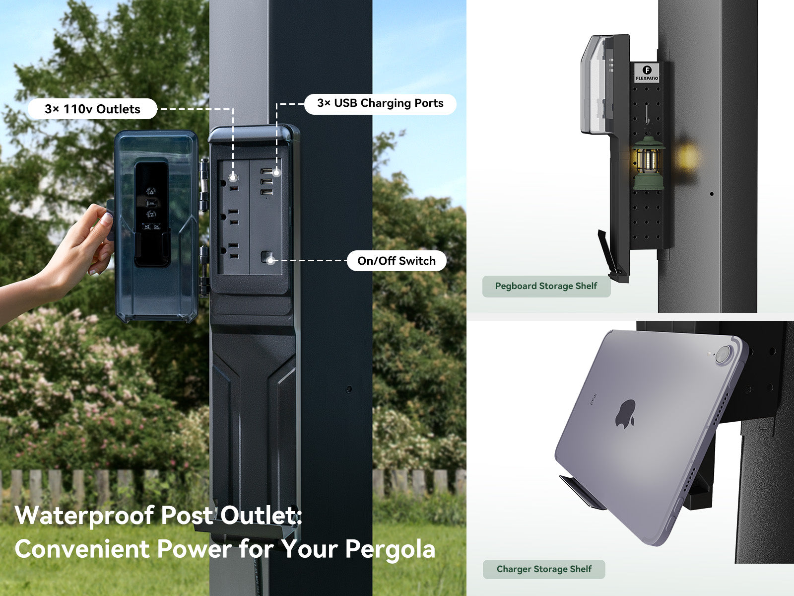 FlexPatio POWER+ Motorized Pergola