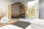 ThermaSol Aalto - Glass and Wood Panels, 3-4 Person, Indoor Sauna