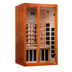 Dynamic Santiago 2 Person Indoor Full Spectrum Infrared Sauna – Hemlock, Bluetooth, Chromotherapy