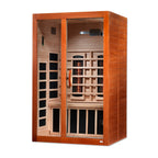 Dynamic Santiago 2 Person Indoor Full Spectrum Infrared Sauna – Hemlock, Bluetooth, Chromotherapy