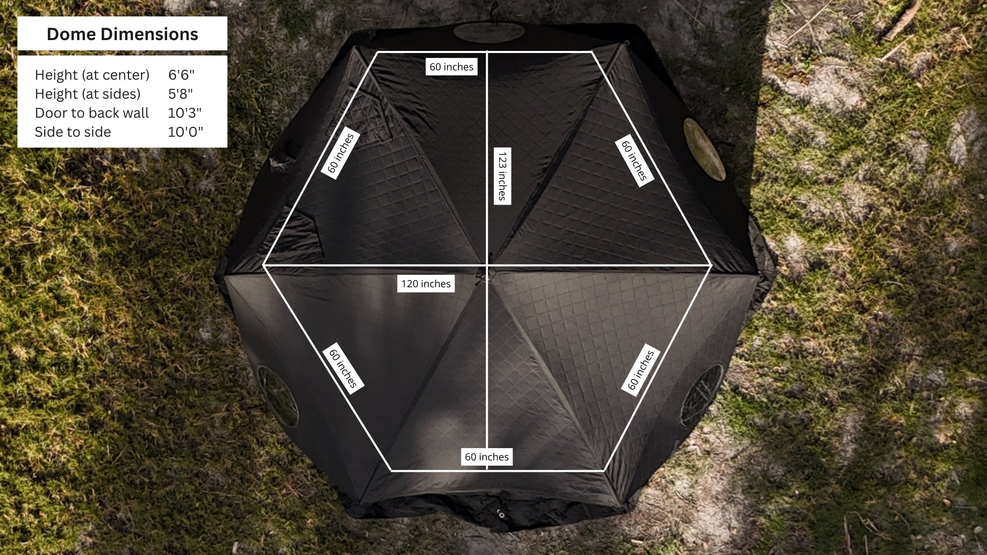 North Shore Dome Sauna Tent Elite Experience Package (8-person)