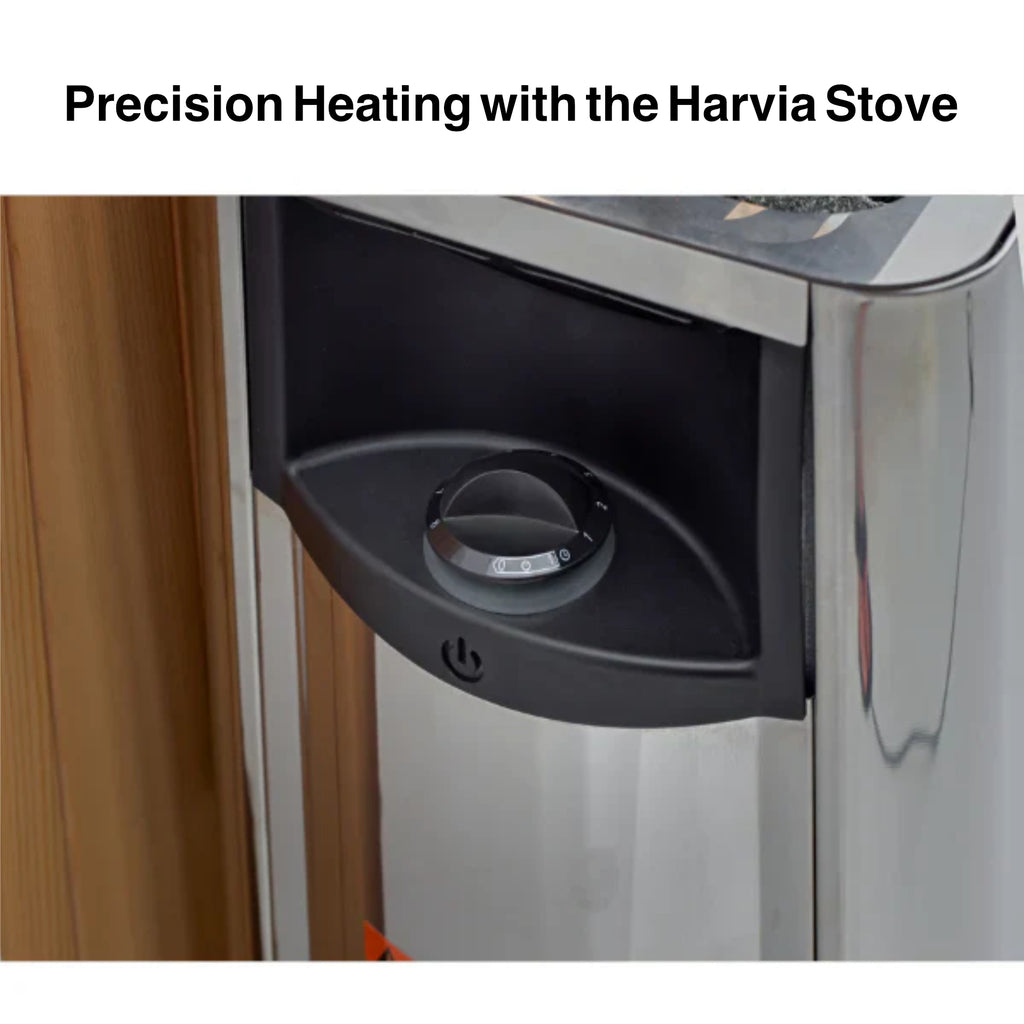 Golden Designs Savonlinna 3-Person Outdoor Traditional Sauna - Canadian Red Cedar Interior