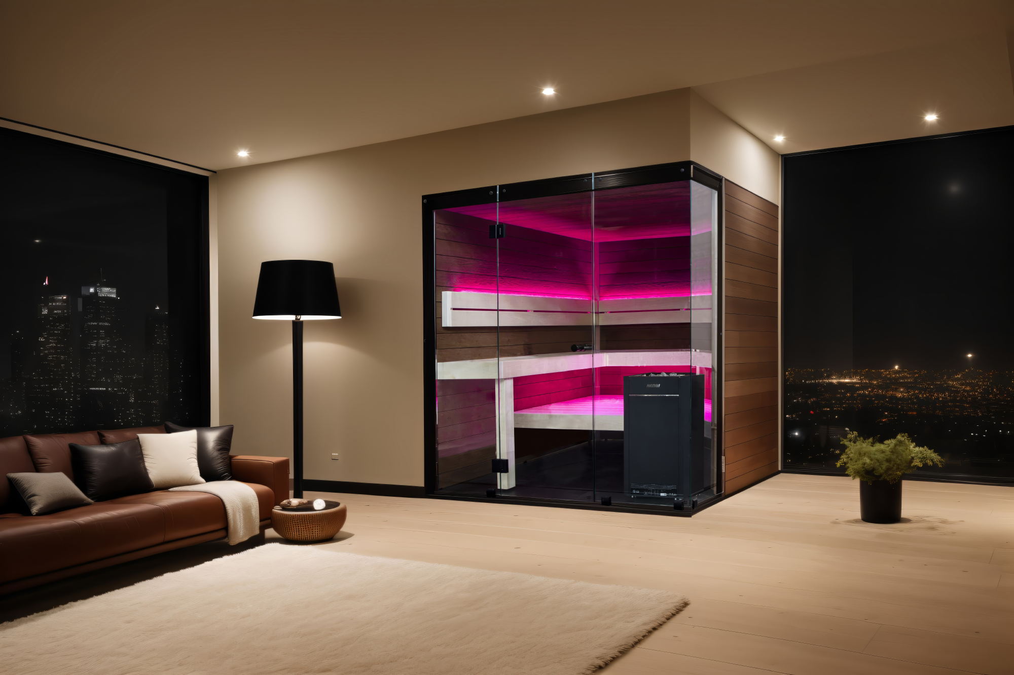 Thermasol Block - Rustic Adler, 2-6 Person, Indoor Sauna