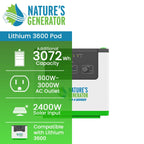 Nature's Generator Lithium 3600 Power Pod