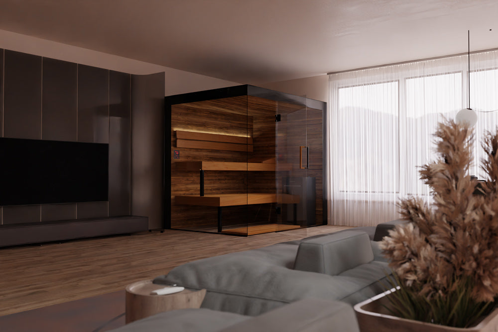 ThermaSol Lumaria - Glass, 2-6 Person, Indoor Sauna