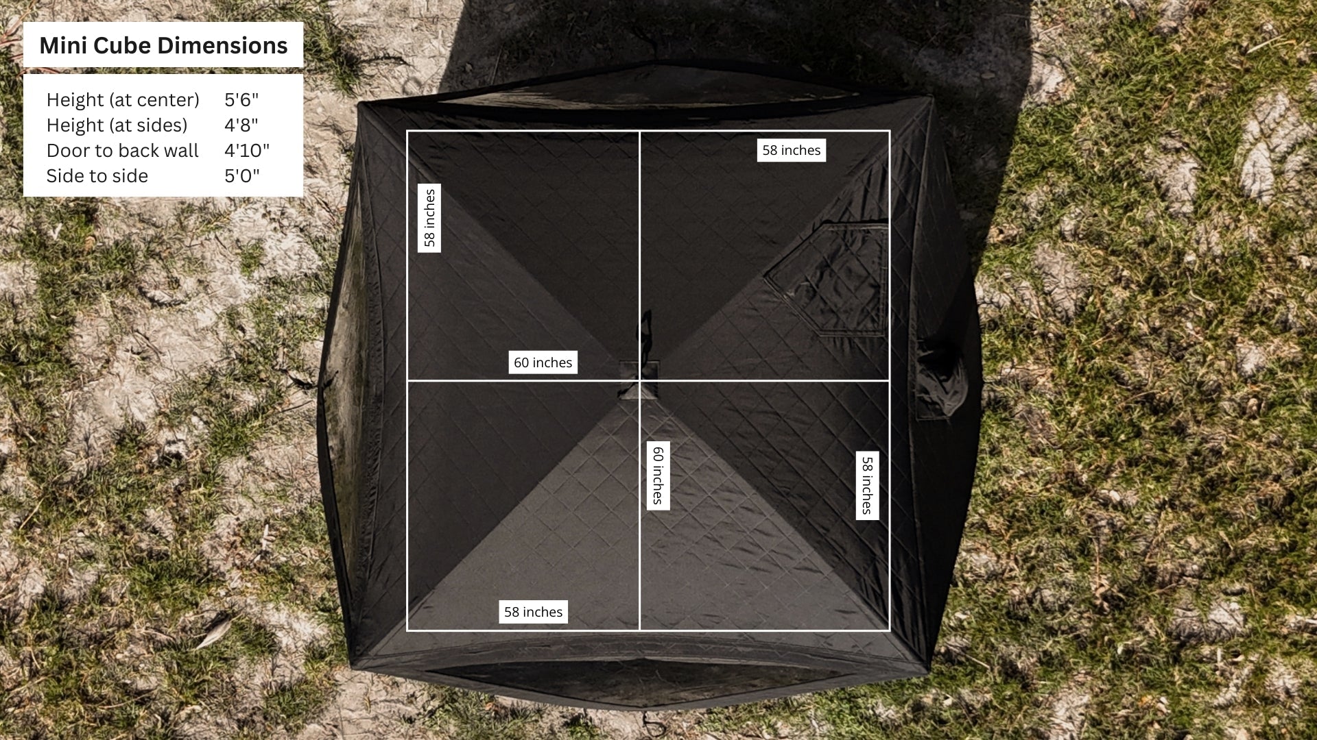 North Shore Mini Cube Sauna Tent Premium Package (2-person)
