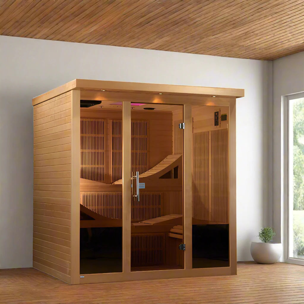 Golden Designs Monaco Near Zero EMF 6-Person FAR Infrared Sauna