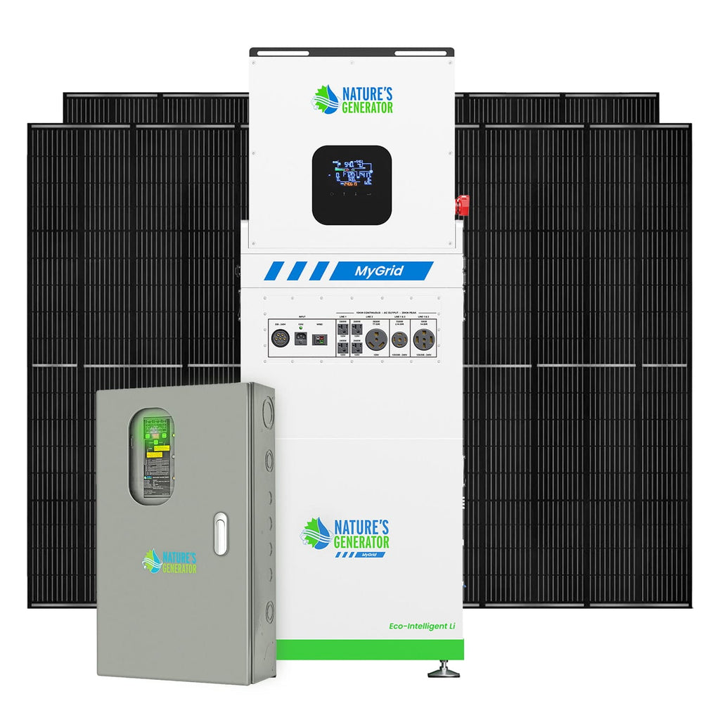 Nature's Generator MyGrid 10K with Transfer Switch for House Battery Backup