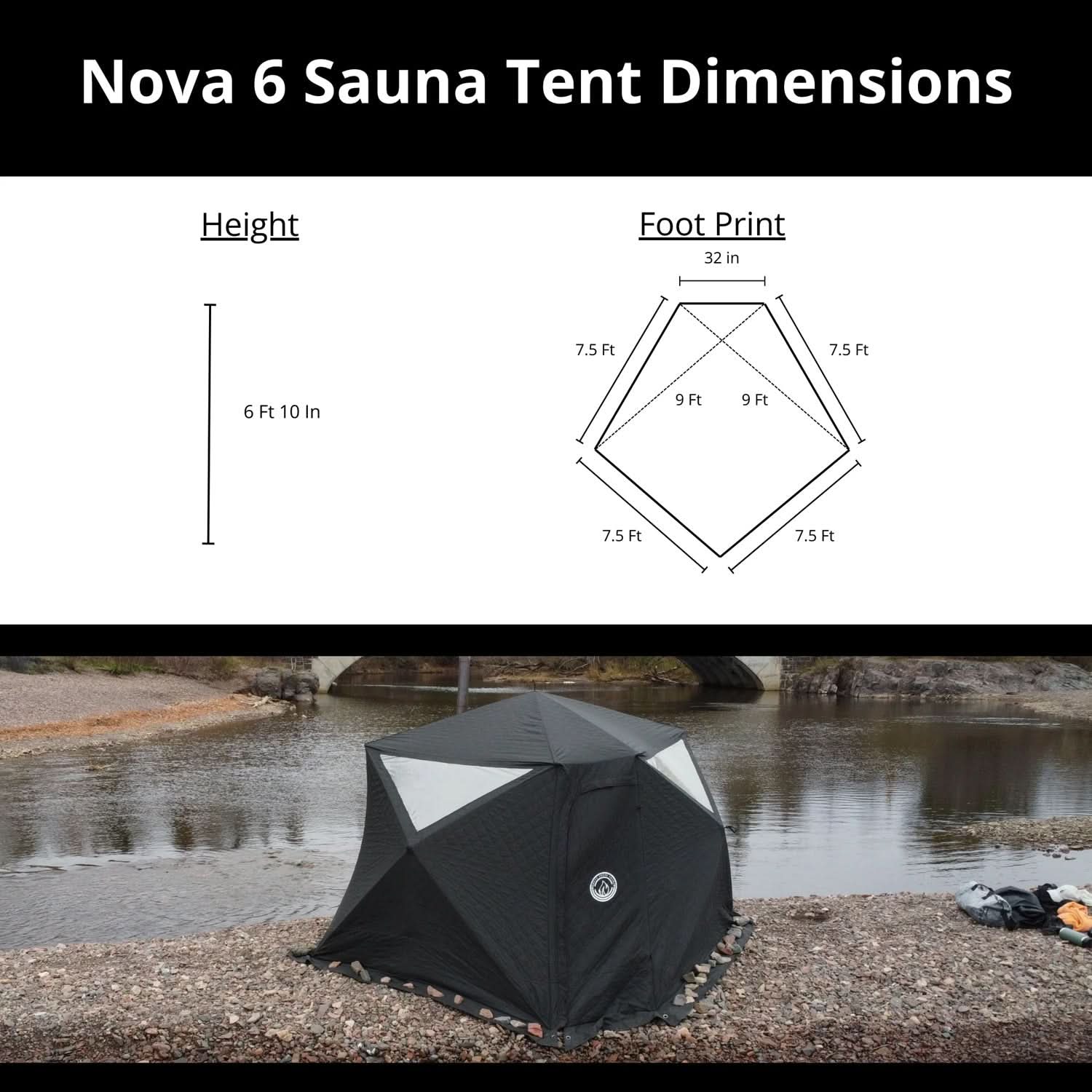 North Shore Sauna Nova 6 Sauna Tent Rain Cover