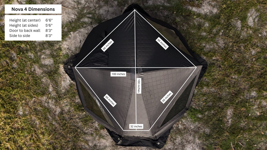 North Shore Nova 4 Sauna Tent Starter Package (4-person)