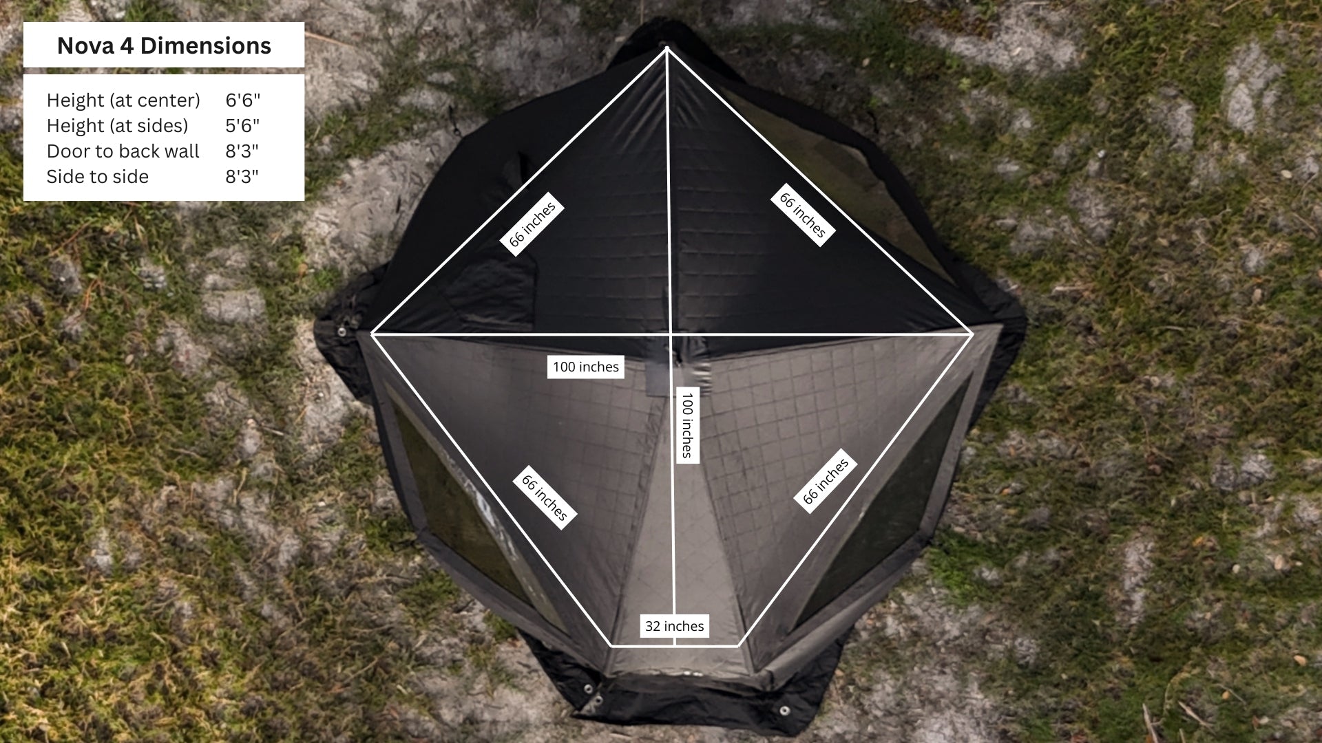North Shore Nova 4 Sauna Tent Starter Package (4-person)