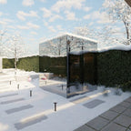 ThermaSol Vue - Front Panoramic Glass, 3-4 Person, Outdoor Sauna