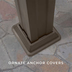 Heavy Duty Backyard Galvanized Steel Powder Coated Pergola [10x12FT]