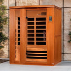 Dynamic Lugano "Elite" 3-Person Ultra Low EMF FAR Infrared Sauna – Canadian Hemlock
