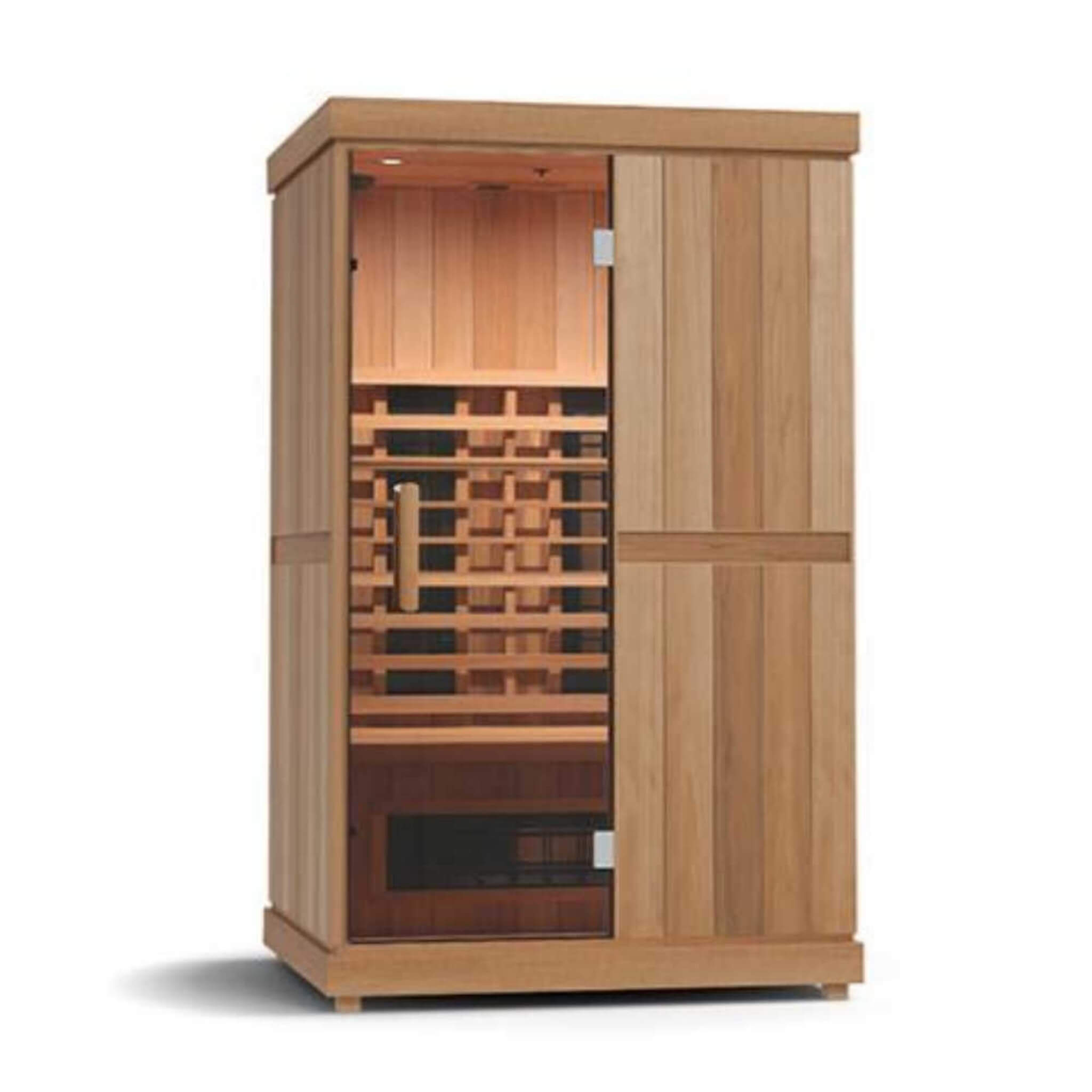 Finnmark FD-2 Full-Spectrum 2-Person Home Infrared Sauna With Built-In LCD Touchscreen Controller