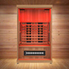 Finnmark FD-2 Full-Spectrum 2-Person Home Infrared Sauna With Built-In LCD Touchscreen Controller