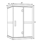 Finnmark FD-2 Full-Spectrum 2-Person Home Infrared Sauna With Built-In LCD Touchscreen Controller
