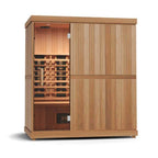 Finnmark FD-3 Full Spectrum 4-Person Capacity Home Infrared Sauna With Adjustable Sauna Feet