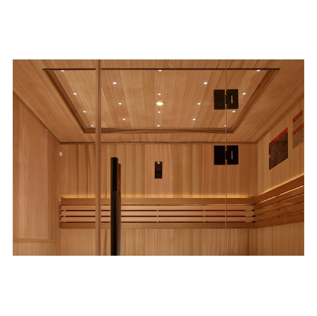 Golden Designs 2025 "Osla Edition" 6-Person Traditional Sauna – Canadian Red Cedar & Pacific Premium Clear Cedar