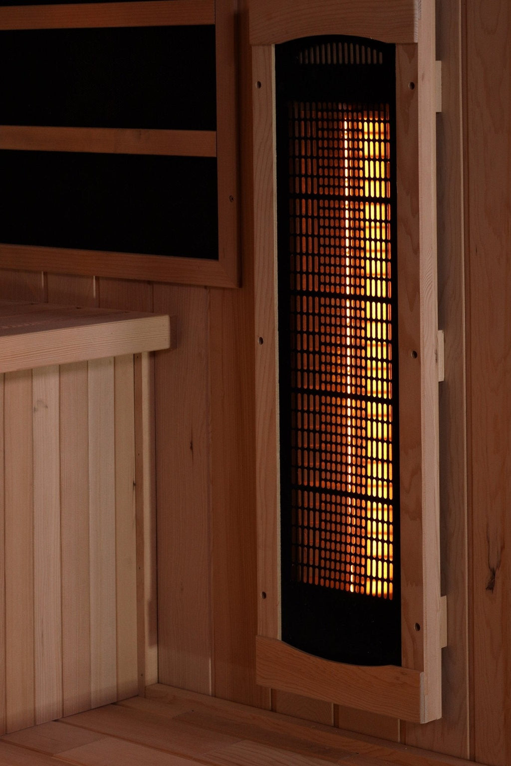 Golden Designs 4-Person Full Spectrum Near Zero EMF FAR Infrared Sauna with Himalayan Salt – Canadian Hemlock