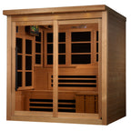 Golden Designs Monaco Limited Edition GDI-6996-02 Near Zero EMF 6-Person FAR Infrared Sauna
