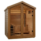 Golden Designs Savonlinna 3-Person Outdoor Traditional Sauna - Canadian Red Cedar Interior