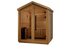 Golden Designs Savonlinna 3-Person Outdoor Traditional Sauna - Canadian Red Cedar Interior