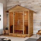 Golden Designs "Vorarlberg" 5-Person Traditional Outdoor Sauna - Canadian Hemlock