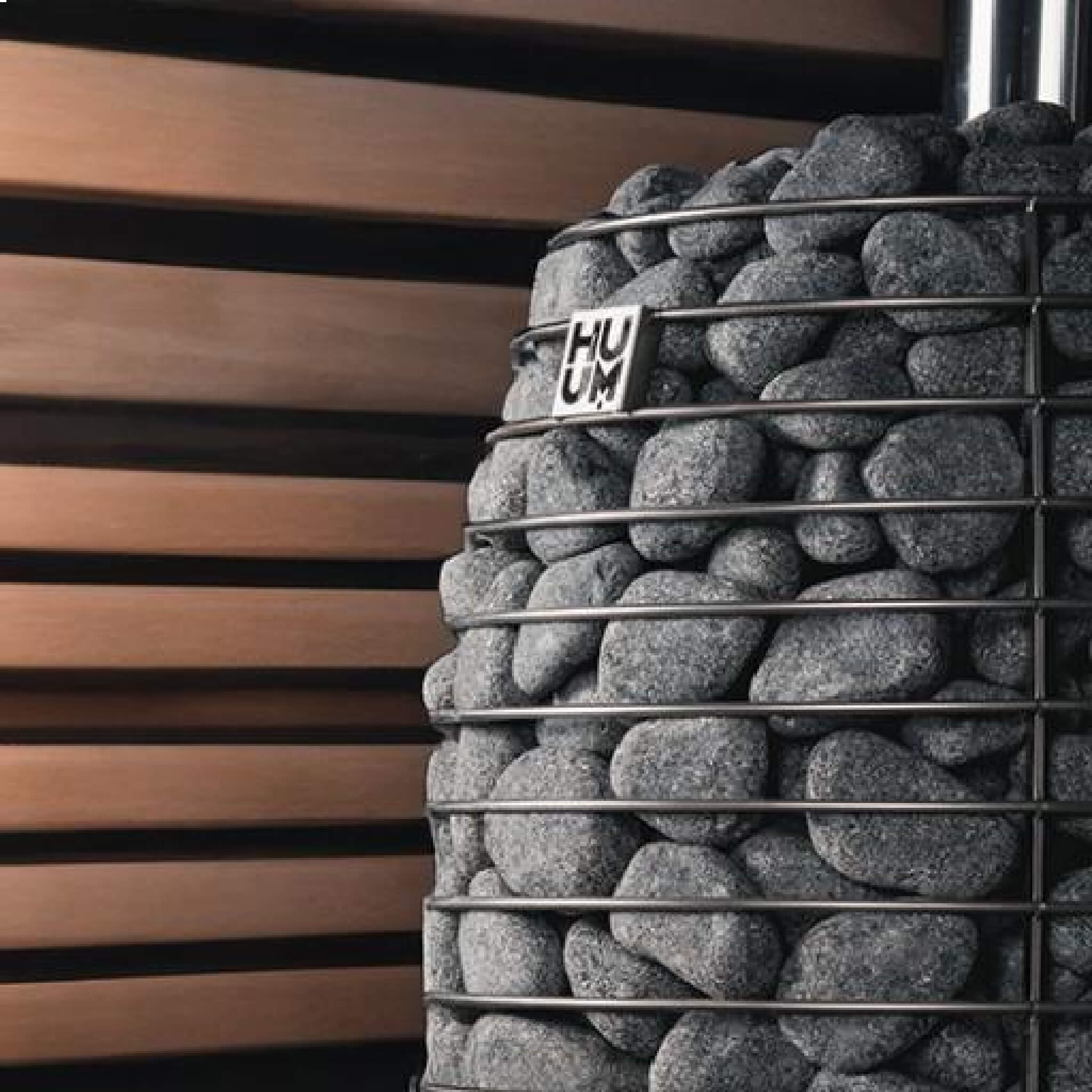 Huum Hive Flow 9.8KW Wood-Burning Sauna Stove With Sauna Stones