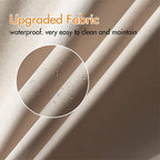 Large Outdoor Patio Pergola With Canopy & Retractable Sun Shades, Beige