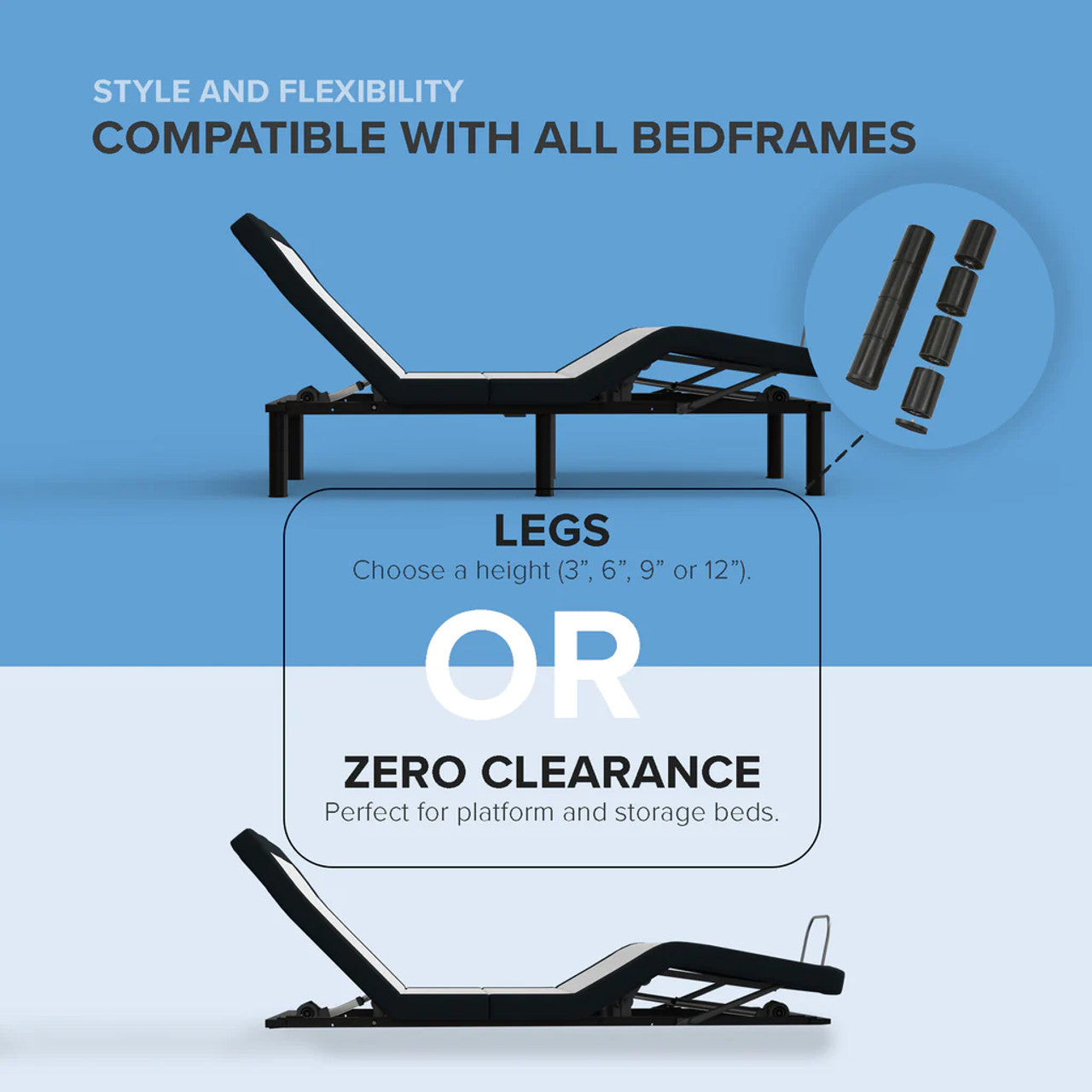 Adjustable Bed Base- Wireless Plus - Head Foot