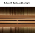 Golden Designs Savonlinna 3-Person Outdoor Traditional Sauna - Canadian Red Cedar Interior