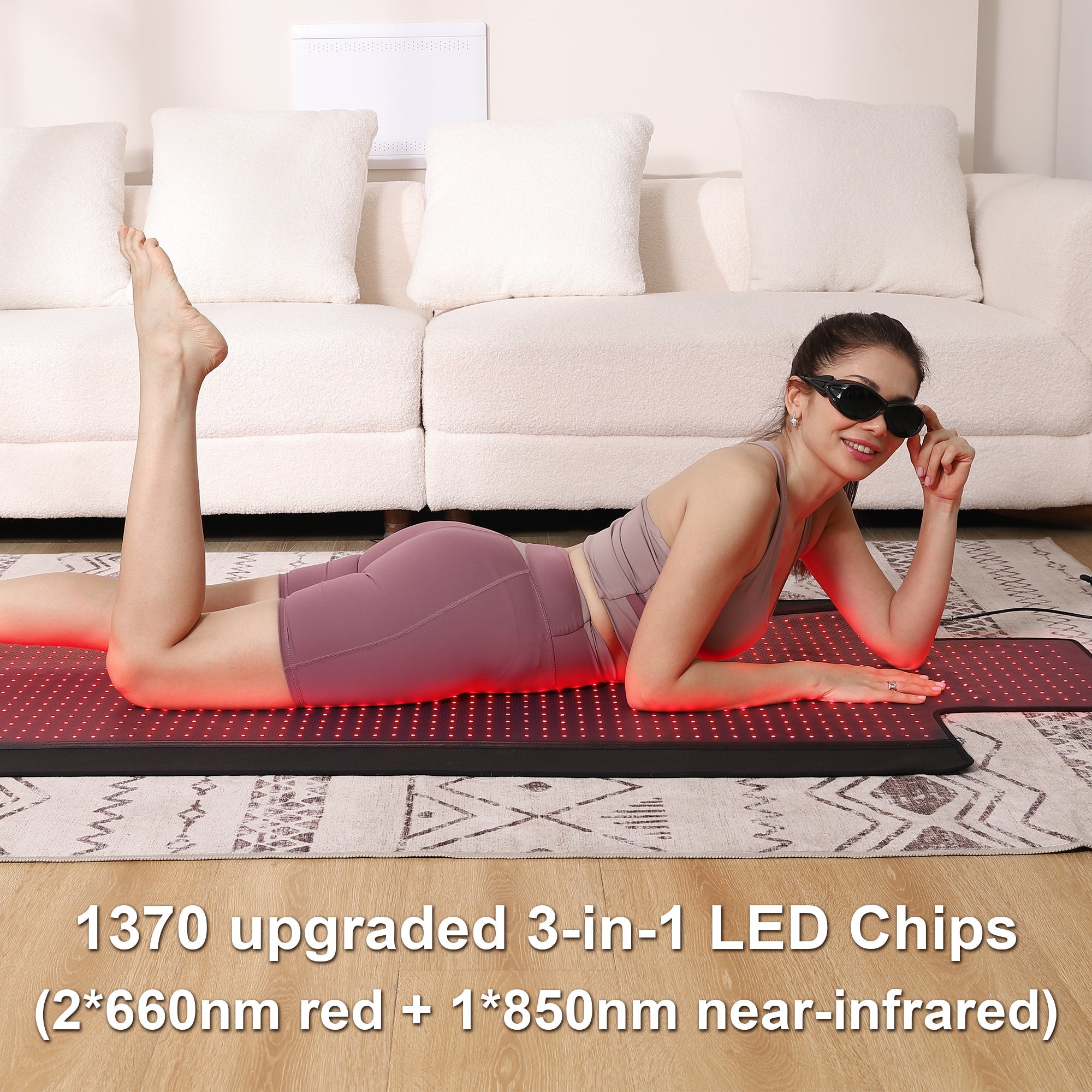 LUMYHEALTH™ Dual-Pulse Red Light Therapy Mat for Pain Relief