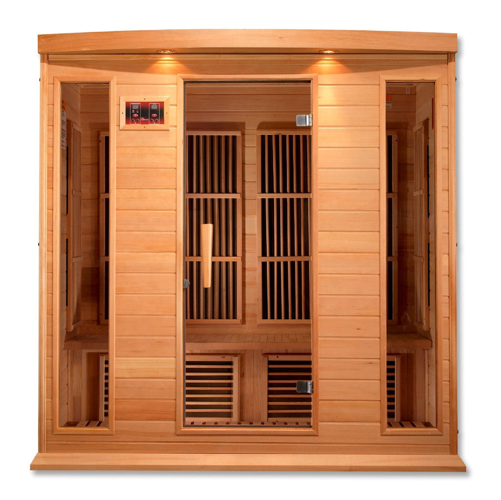 Maxxus 4-Person Low EMF FAR Infrared Sauna – Canadian Hemlock