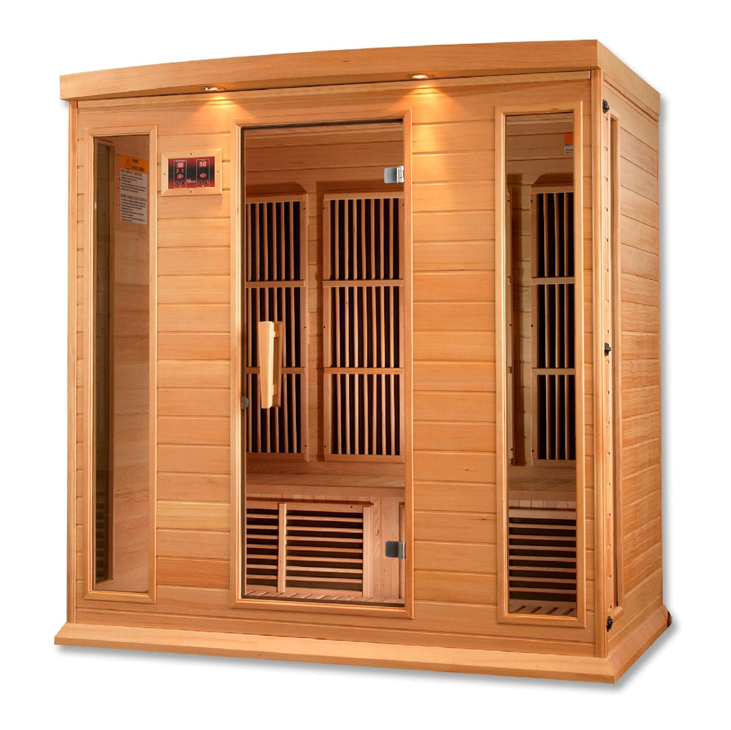 Maxxus 4-Person Low EMF FAR Infrared Sauna – Canadian Hemlock