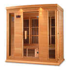 Maxxus 4-Person Low EMF FAR Infrared Sauna – Canadian Hemlock