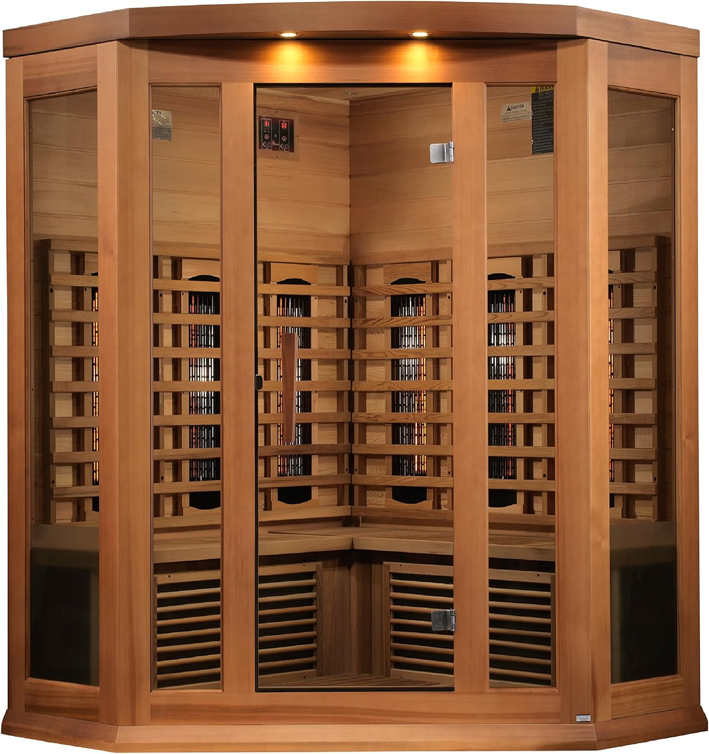 Maxxus Full Spectrum Far Infrared Sauna - 3-Person Canadian Hemlock Home Wellness Retreat