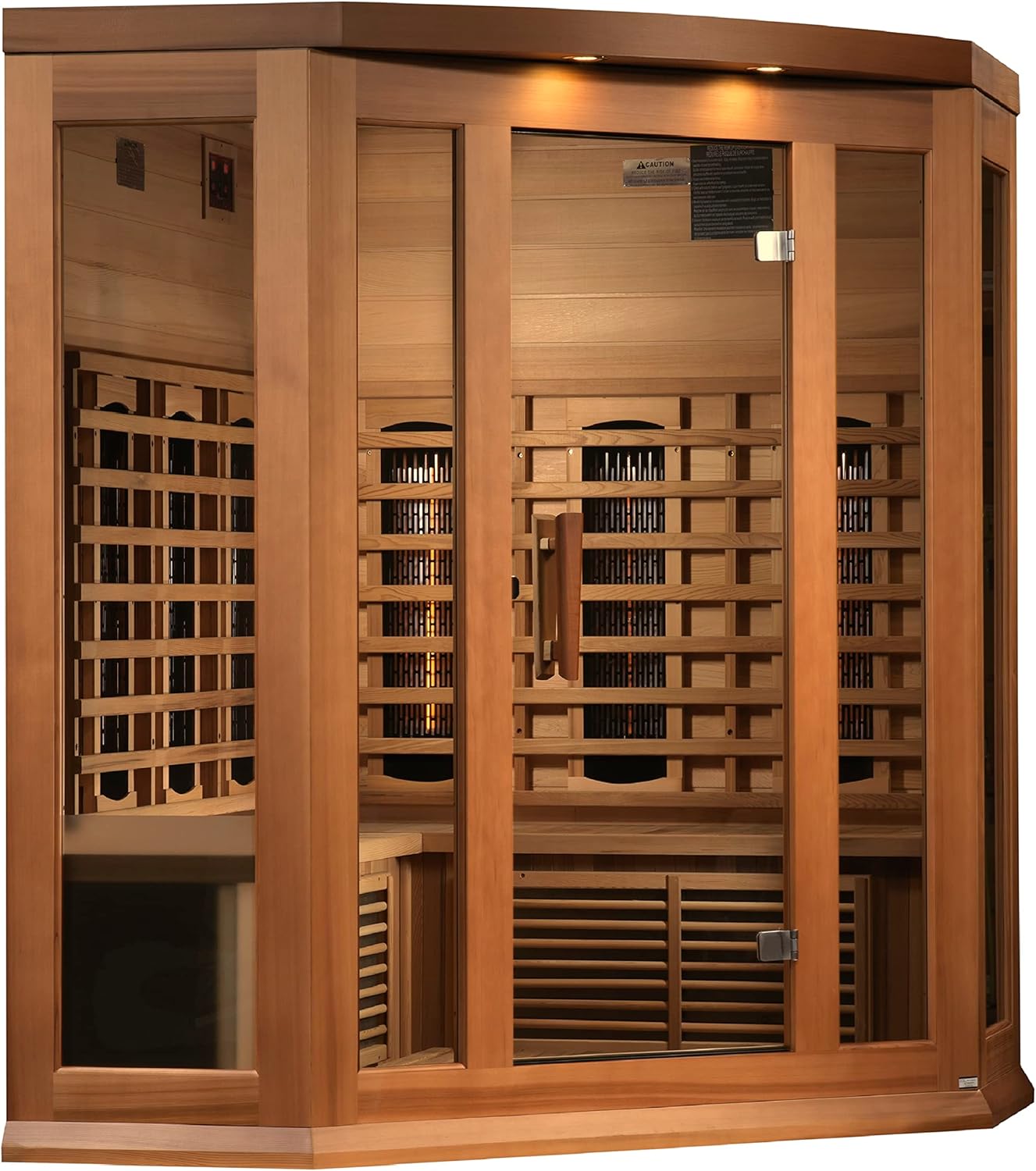 Maxxus Full Spectrum Far Infrared Sauna - 3-Person Canadian Hemlock Home Wellness Retreat