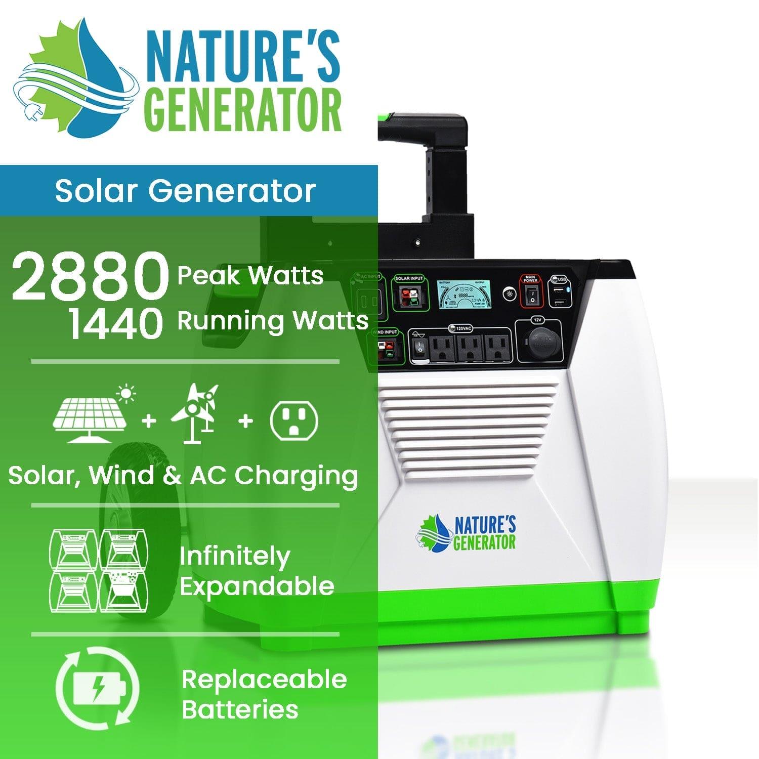 Nature's Generator 1800 Watt Solar Generator