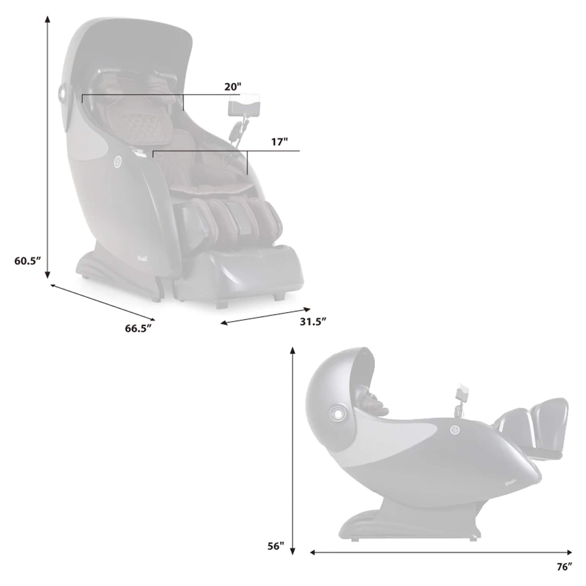 Osaki OP-Ai Xrest 4D Zero Gravity Massage Chair With Automatic Extendable Footrest