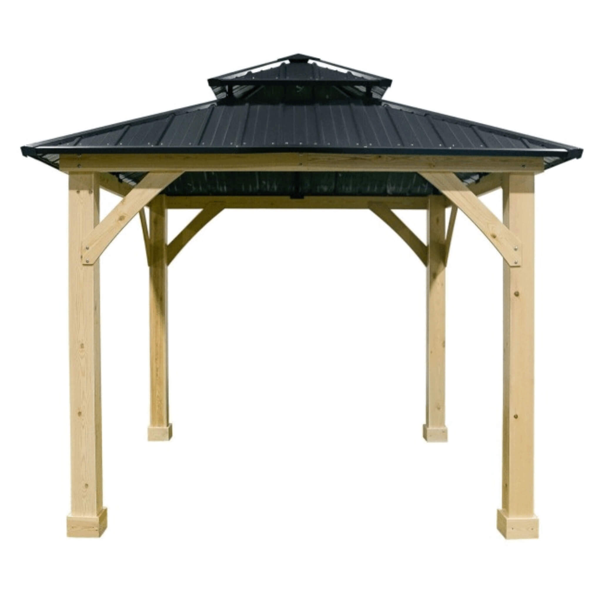 Premium Outdoor Patio Hardtop Gazebo W/ Double Steel Roof