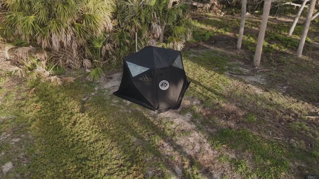 Premium Nova-6 Portable Sauna Tent (6-Person) with Wood-Fired Stove & All-In-One Starter Kit