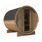 SaunaLife Ergo Series 6-Person Outdoor Thermo-Spruce Sauna Barrel