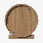 SaunaLife Ergo Series 6-Person Outdoor Thermo-Spruce Sauna Barrel