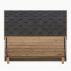 SaunaLife Ergo Series 6-Person Outdoor Thermo-Spruce Sauna Barrel