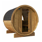 SaunaLife Ergo Series 6-Person Outdoor Thermo-Spruce Sauna Barrel